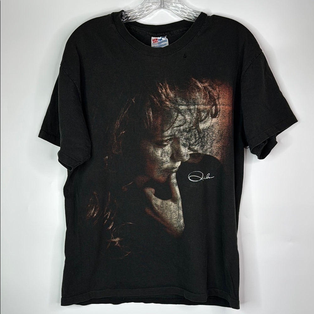 Vintage Reba McEntire Hanes Black Tshirt Size Large